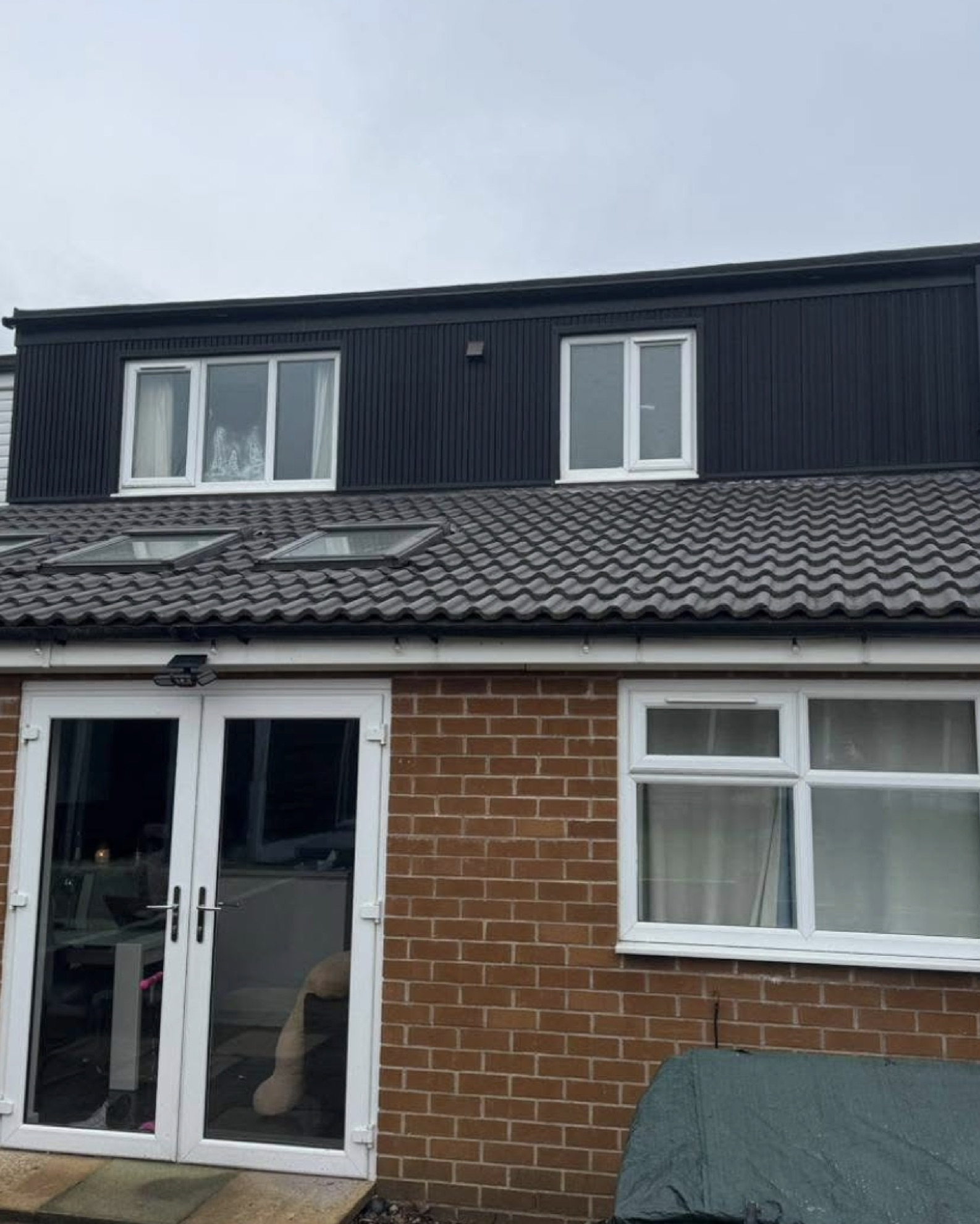 Dormer loft conversion and cladding
