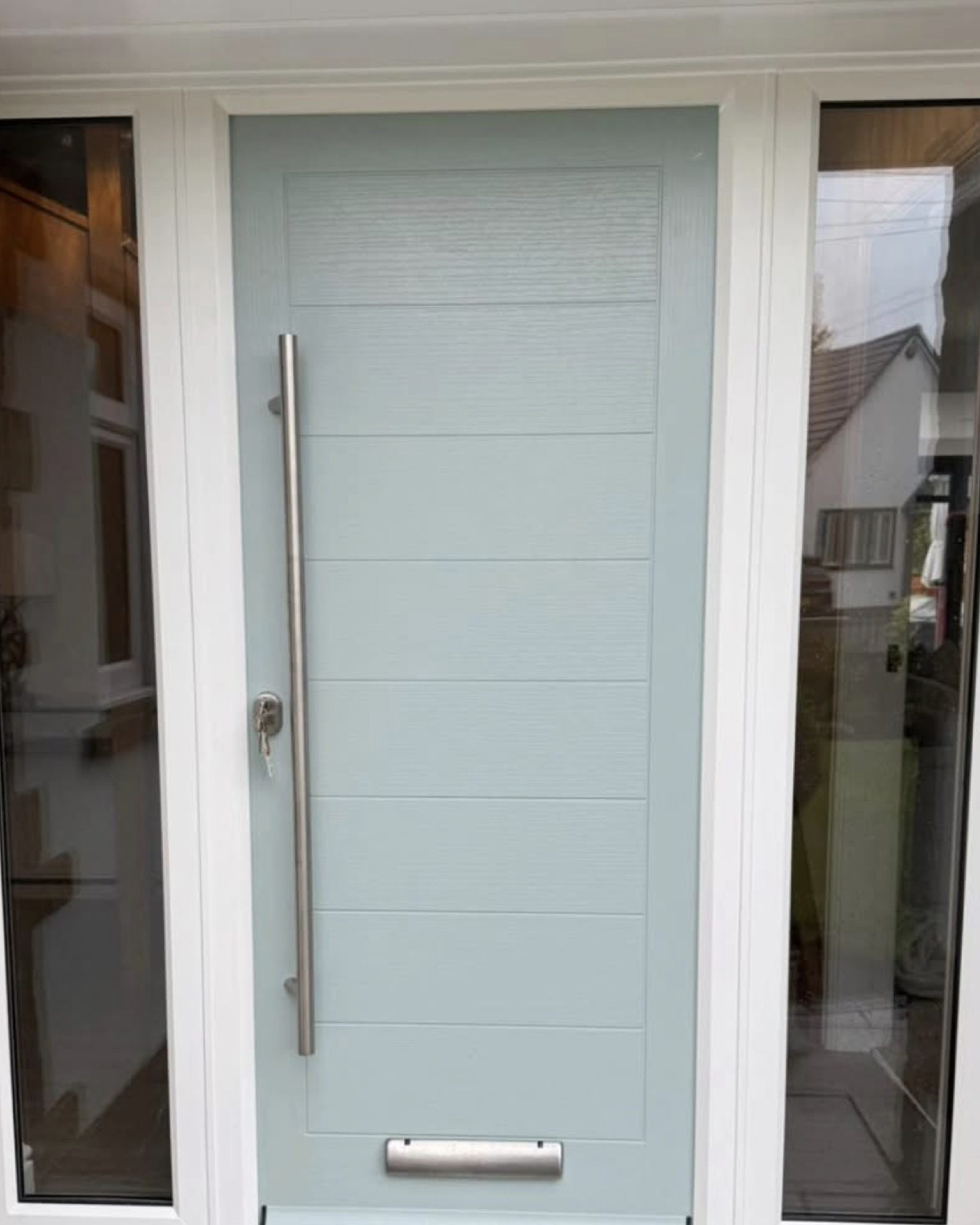 Composite front door installation